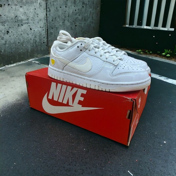 Nike Shoes - Nike WMNS Dunk Low Valentines Day Heart Size 6 White Yellow FD0803 100 Womens